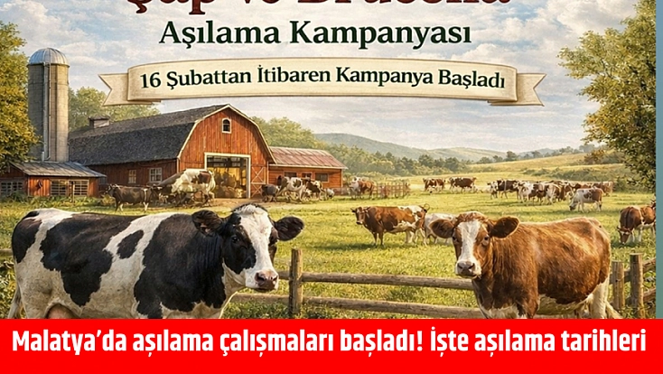 Malatya’da aşılama çalışmaları başladı! İşte aşılama tarihleri