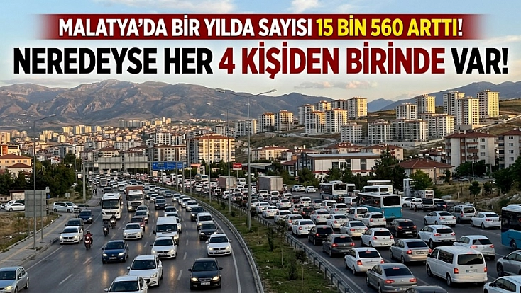 Malatya'da bir yılda sayısı 15 bin 560 arttı! Neredeyse her 4 kişiden birinde var