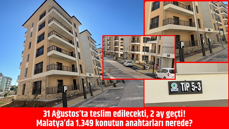 Malatya’da evler tamam, anahtar yok!