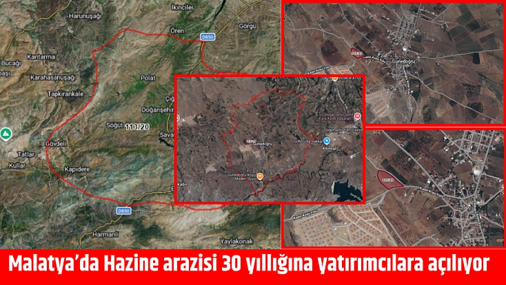 Malatya’da büyük ihale: Hazine arazisi 30 yıllığına tahsis edilecek