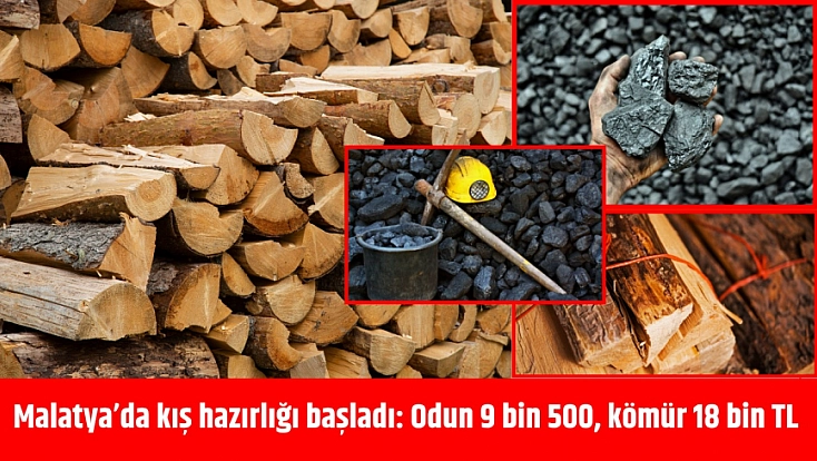 Malatya’da kış hazırlığı başladı: Odun 9 bin 500, kömür 18 bin TL