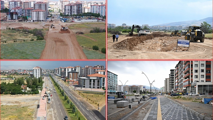 Malatya’da trafiğini rahatlatacak proje: 50 metre genişliğinde 8 şeritli bulvar geliyor…
