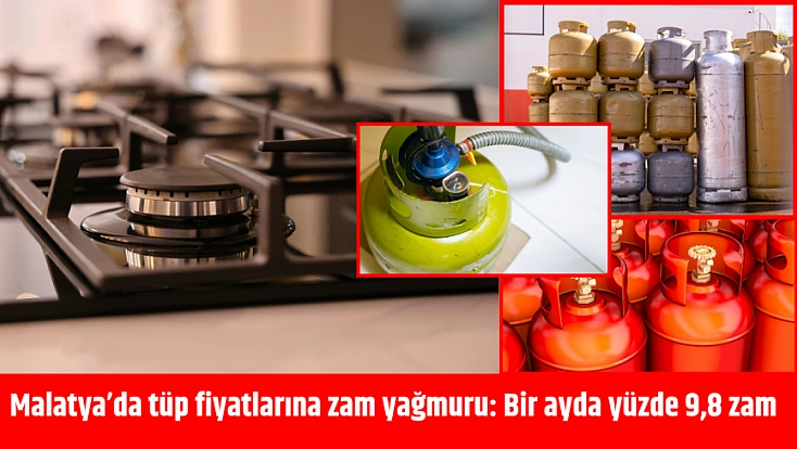 Malatya’da tüp fiyatlarına zam yağmuru: Bir ayda yüzde 9,8 zam