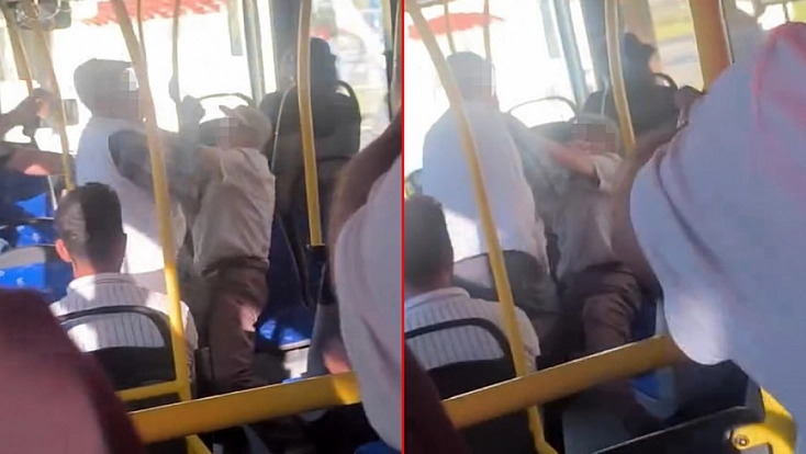 Malatya'da 'Ücretsiz Kart' kavgası: Yaşlı amcalar otobüste birbirine girdi