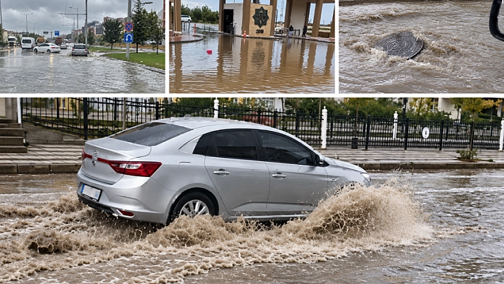 Malatya'da yağış hayatı felç etti