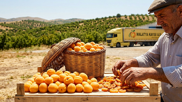 Malatya kayısısı tır tır Avrupa’ya gönderiliyor!