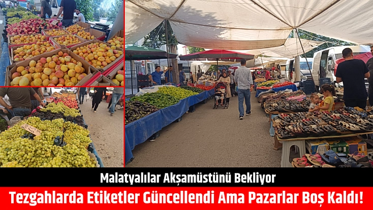 Sıcak hava Malatya'da tezgahları vurdu