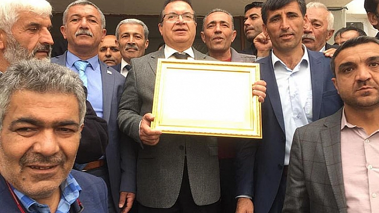 Ali Kazgan mazbatasını aldı