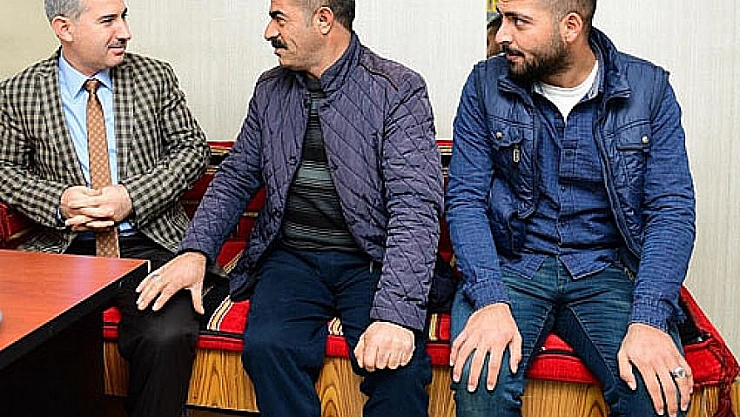 Taksicilerin misafiri oldu 