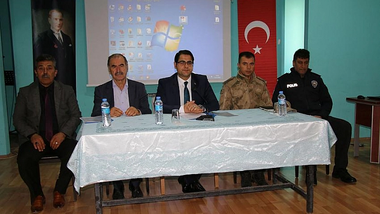 Servis şoförleriyle toplantı 