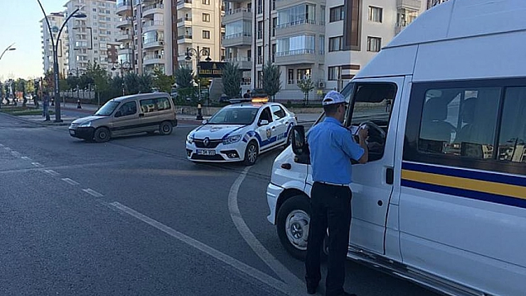 Servis araçlarına sıkı takip 