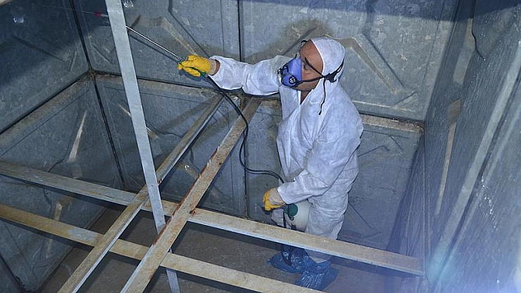 MASKİ'den su deposu bakım 