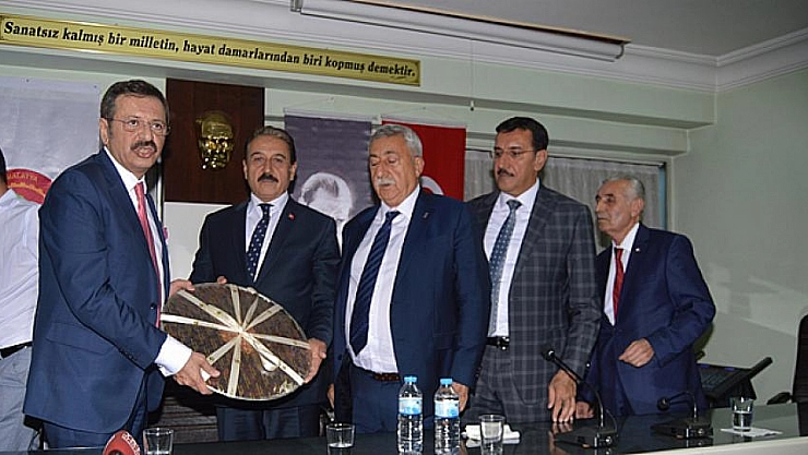 TESK, TOBB ve Türk-İş Başkanları MESOB'ta 