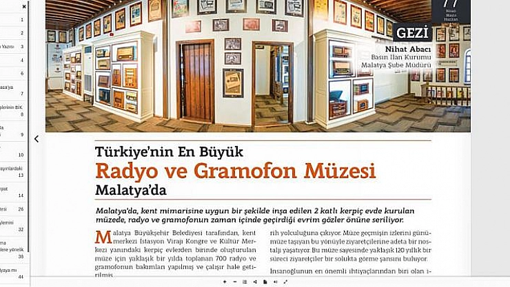 Müze BİK Dergisinde 