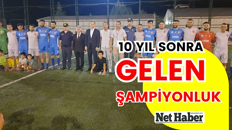 10 yıl sonra gelen şampiyonluk