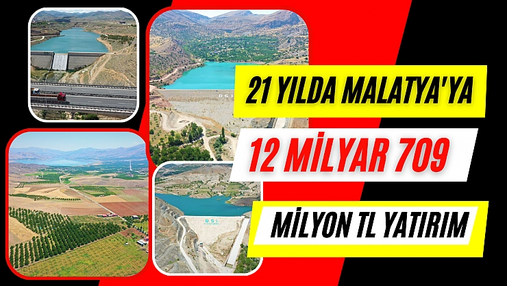 21 yılda Malatya'ya dev yatırım