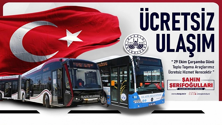 29 Ekim'de toplu ulaşım ücretsiz olacak