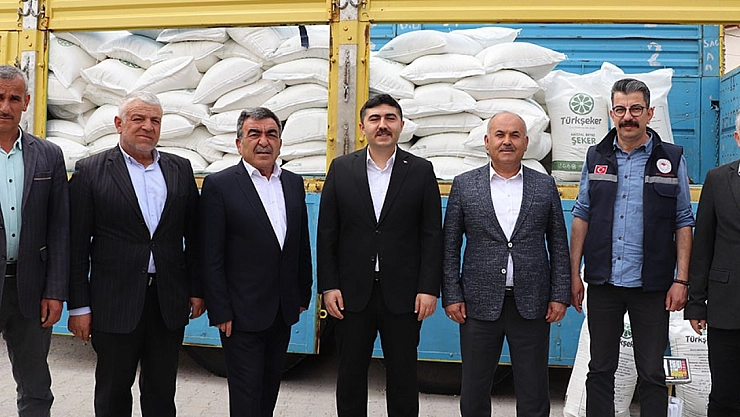 40 ton şeker dağıtıldı