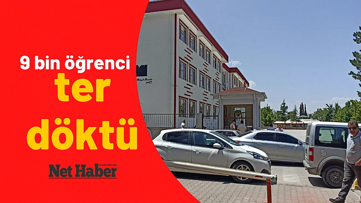 9 bin öğrenci ter döktü