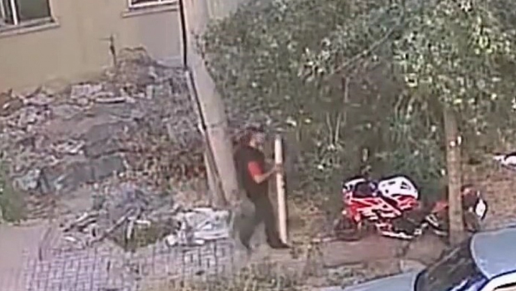 Acemi hırsız başarılı olamadı