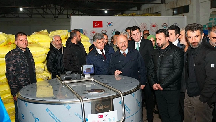 Adıyaman'da çiftçilere süt tankı desteği