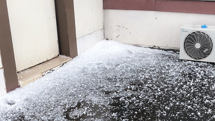 Adıyaman'da dolu yağışı etkili oldu