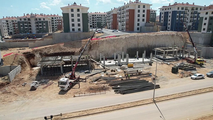 Adıyaman İndere toplu konut alanında ticaret merkezleri yapılıyor