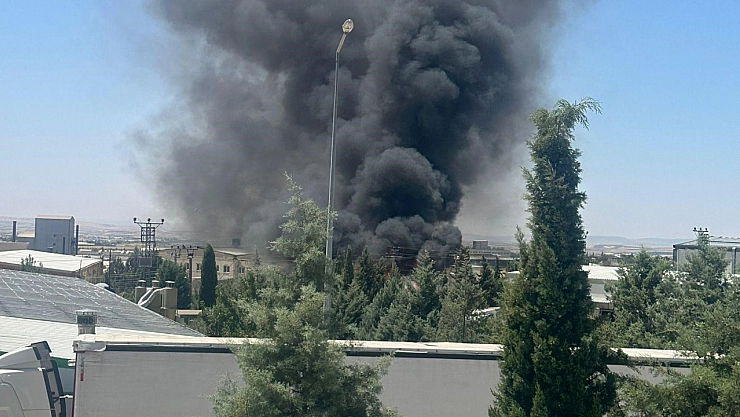Adıyaman Organize Sanayi Bölgesi'nde fabrika yangını