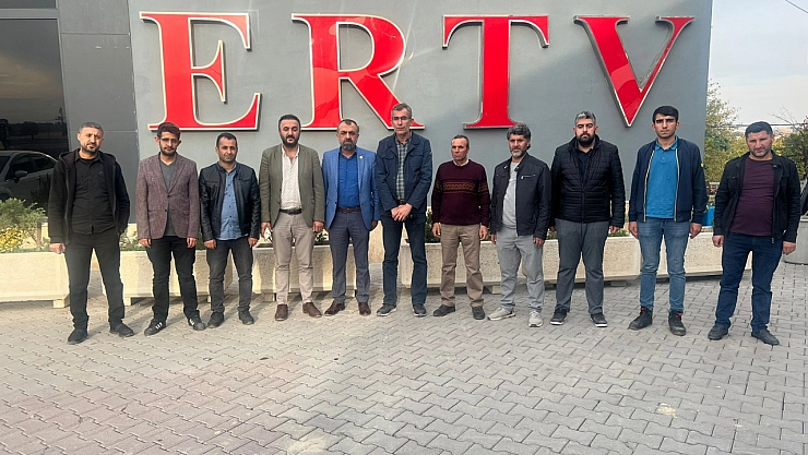 Akın'dan ERTV'ye geçmiş olsun ziyareti