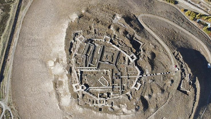 Altıntepe Kalesi drone ile görüntülendi