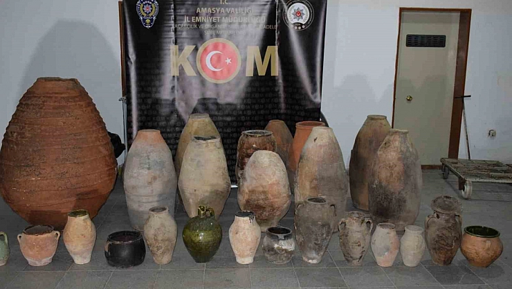 Amasya'da 26 tarihi küp ele geçirildi
