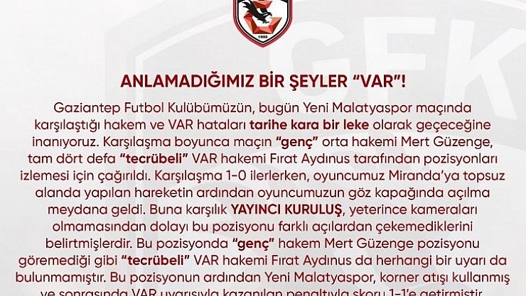 'Anlamadığımız bir şeyler VAR'