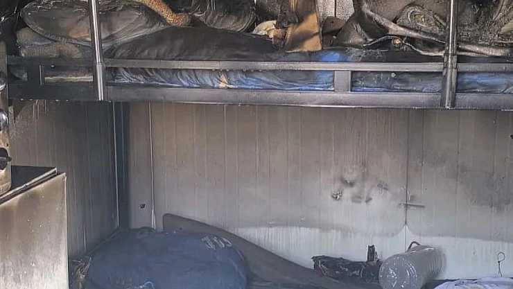 Antakya'da konteyner yangını