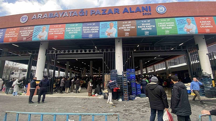 Modern kapalı pazar alanı yapıldı