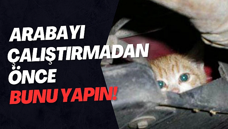 Arabayı çalıştırmadan önce bunu yapın!