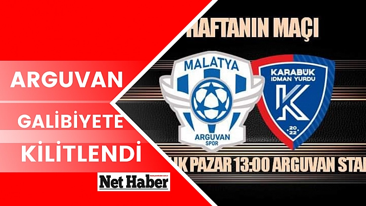 Arguvan galibiyete kilitlendi