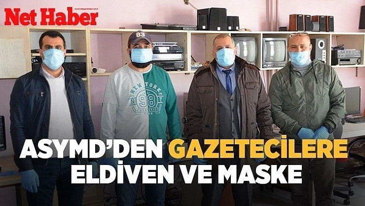 ASYMD'den gazetecilere eldiven ve maske