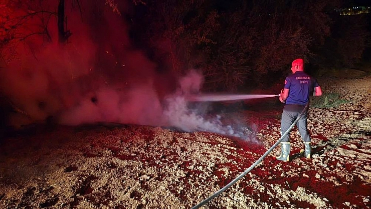 Bahçe yangını söndürüldü