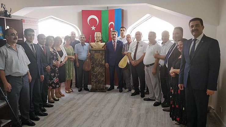 Bakü'de Nuru Paşanın büstü açıldı