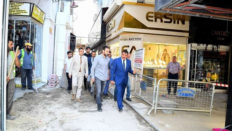 Gürkan kuyumcular çarşısını inceledi