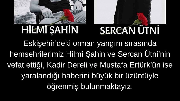 Başkan Kumral'dan orman şehitleri için taziye mesajı
