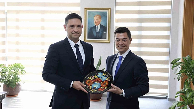 Başkan Ünlü, Ukrayna konsolosunu ağırladı