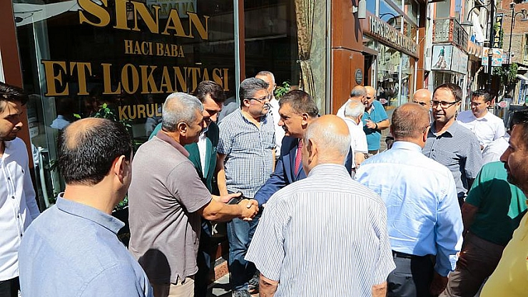 Başkan Gürkan esnafla buluştu