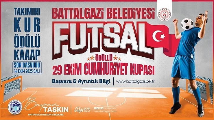 Battalgazi Belediyesi futsal turnuvası düzenliyor