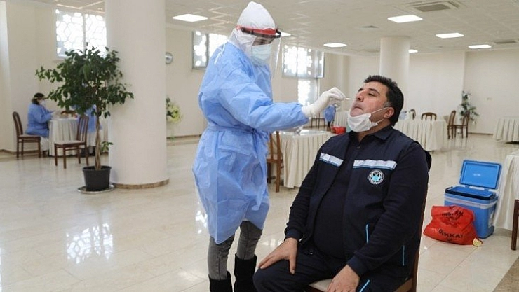 Tüm personele test yapıldı