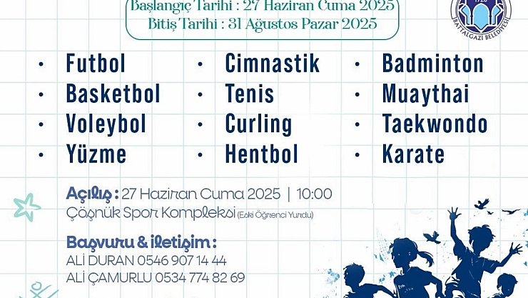 Battalgazi Belediyesi'nden ücretsiz yaz spor okulu başlıyor!