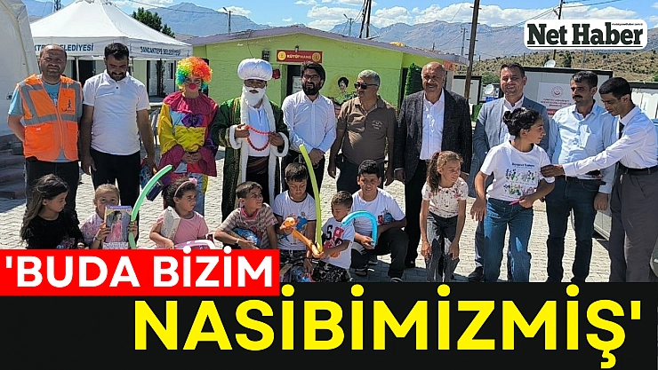 'Buda bizim nasibimizmiş'