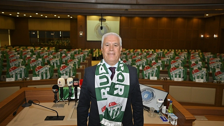 Bursaspor taraftarından, Mustafa Bozbey'e teşekkür yağmuru