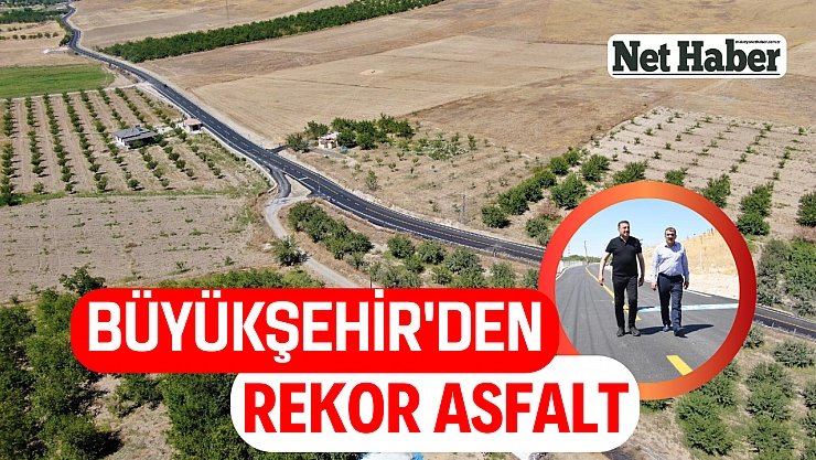 Büyükşehir'den rekor asfalt