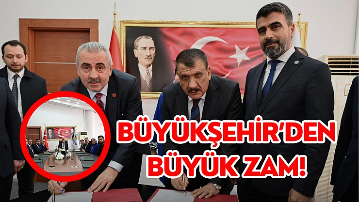 Büyükşehirden büyük zam!